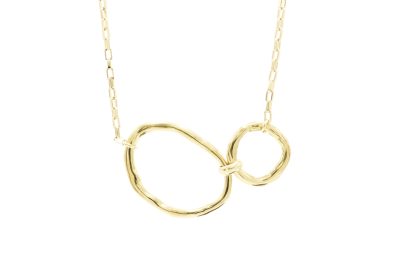 Ribbon Necklace Chain Gold