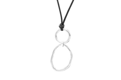 Ribbon Necklace Silver